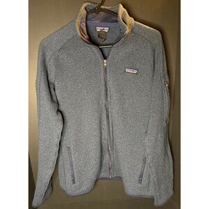 Patagonia Better Sweater Jacket Full Zip Blue Womens L STY 25542